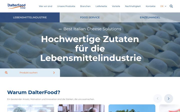 Screenshot of dalterkaese.de