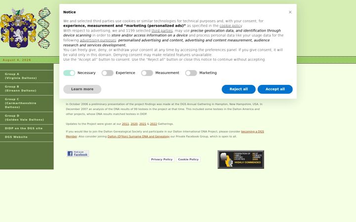 Screenshot of dalton-dna.com