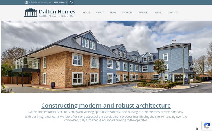 Posnetek zaslona daltonhomes.co.uk