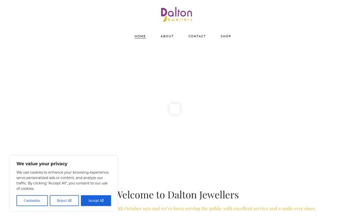 Screenshot van daltonjewellers.ie