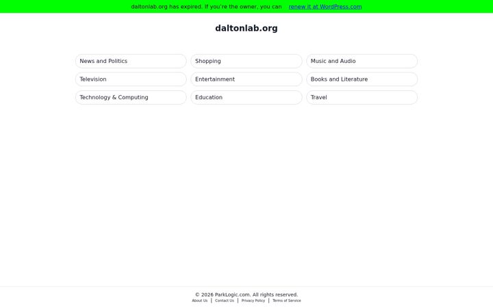 Screenshot of daltonlab.org