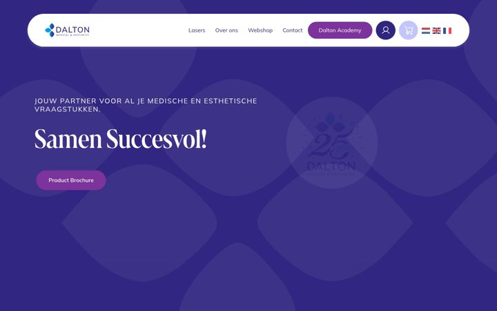 Captură de ecran a daltonmedical.nl