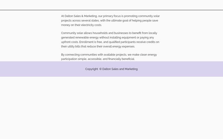 Screenshot of daltonsales.com