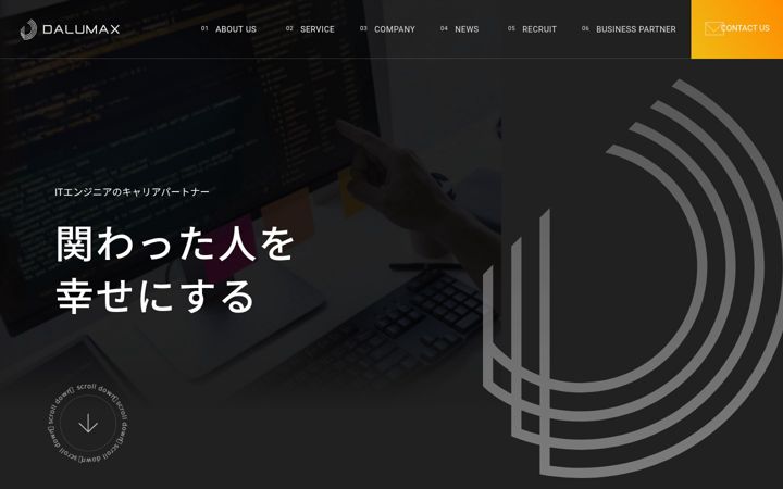 Kuvakaappaus sivustosta dalumax.co.jp
