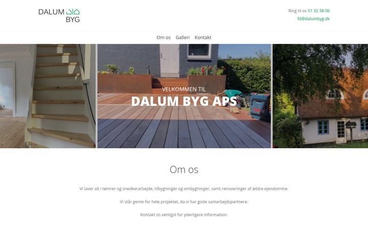 Screenshot of dalumbyg.dk