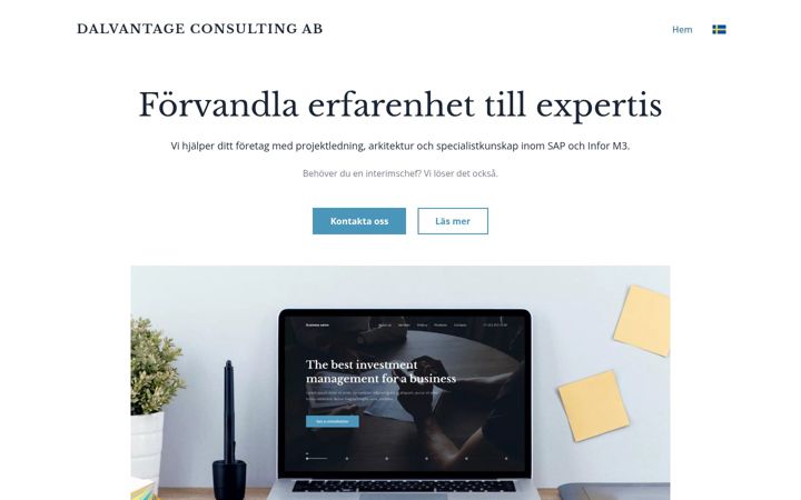 Screenshot of dalvantage.se