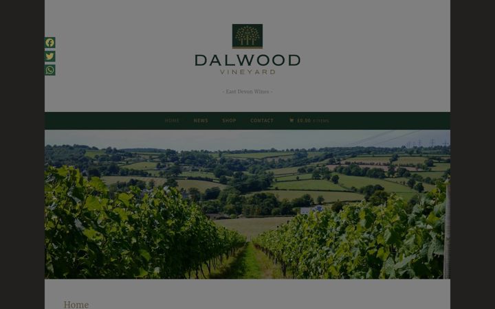 Posnetek zaslona dalwoodvineyard.co.uk