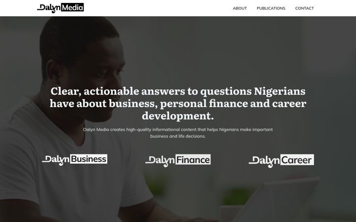 Screenshot of dalynmedia.com