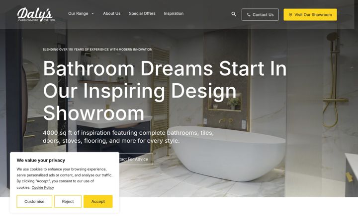 Screenshot of dalyscarrickmore.com
