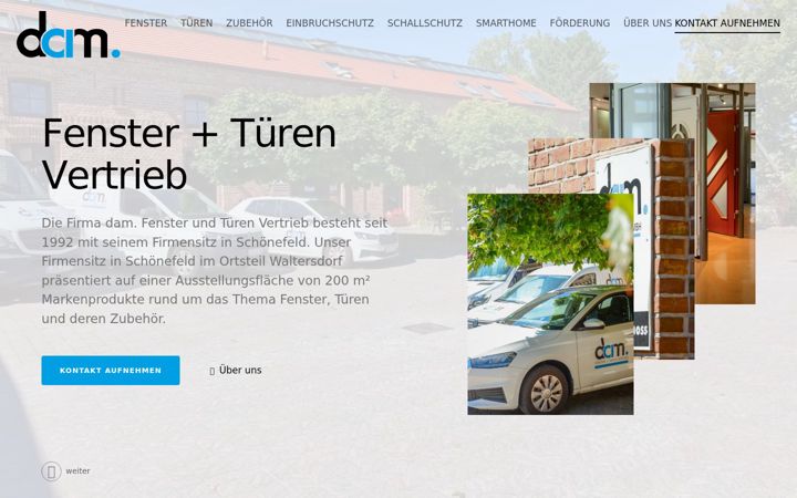 Screenshot of dam-fenster.de