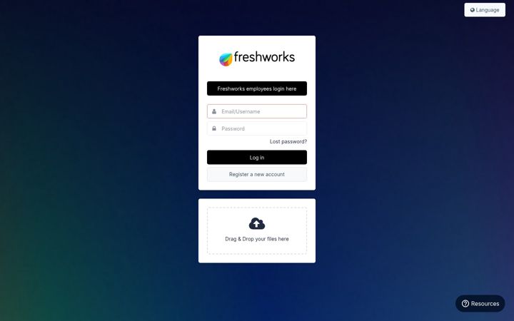 Screenshot of dam.freshworks.com