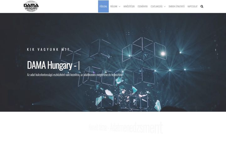 Screenshot of dama-hungary.hu