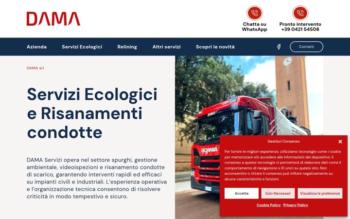 Screenshot of dama-servizi.it
