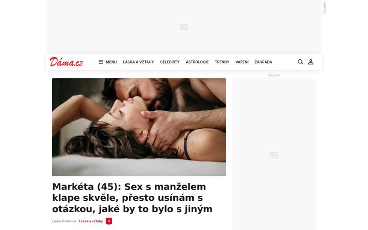 Screenshot of dama.cz