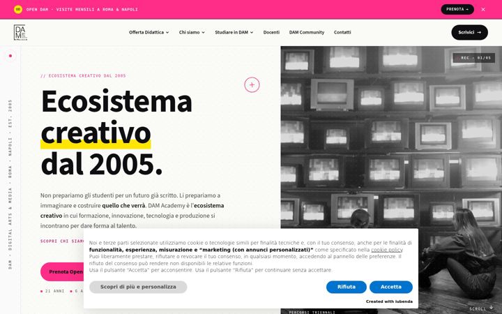 Screenshot of damacademy.it