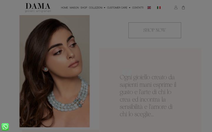 Ekrano kopija damagioielli.net