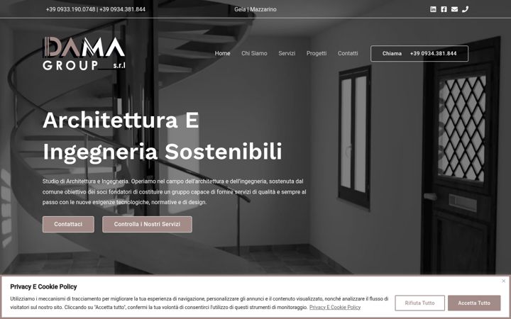 Screenshot of damagroup.org