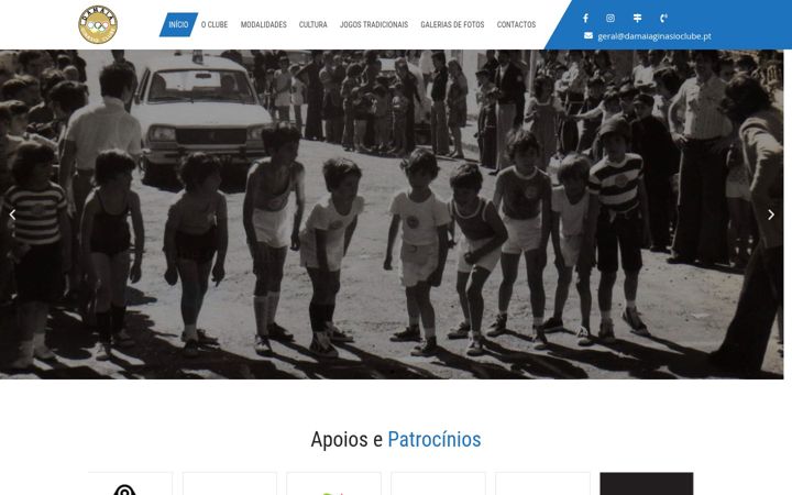 Screenshot of damaiaginasioclube.pt