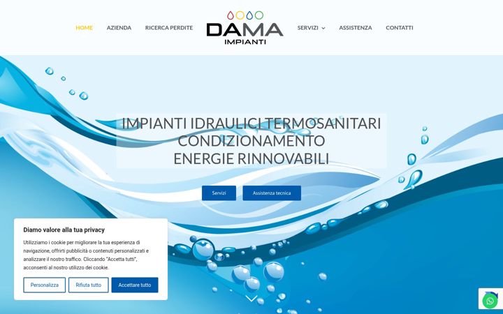 Screenshot of damaimpiantiidraulici.it