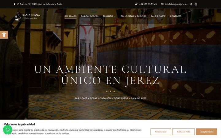 Screenshot di damajuanajerez.es
