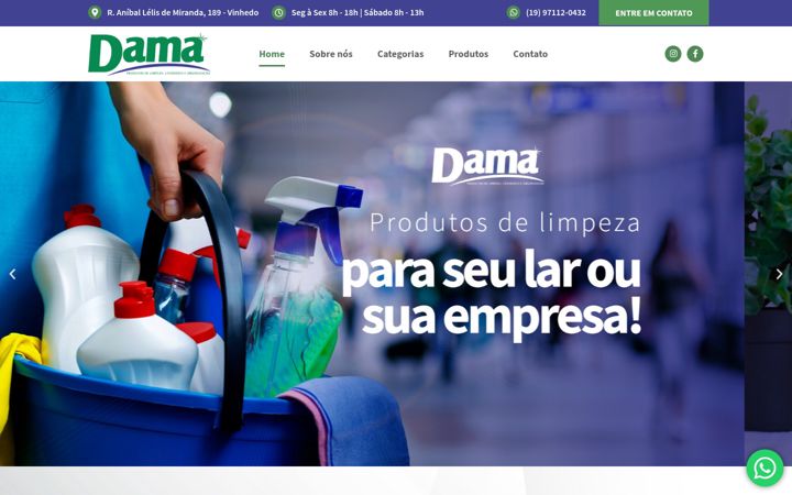 Екранна снимка на damalimpeza.com.br