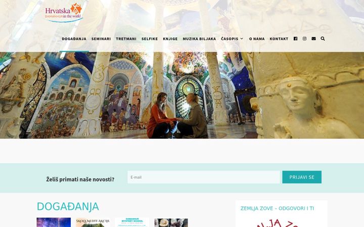 Screenshot of damanhurhrvatska.org