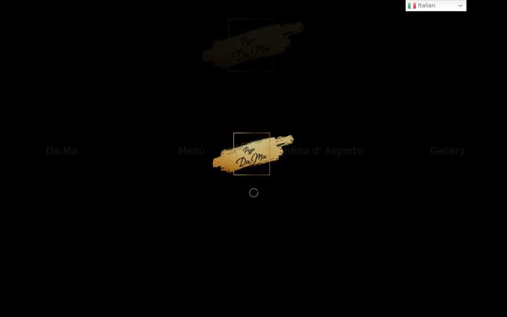 Screenshot of damapizzaecucina.it