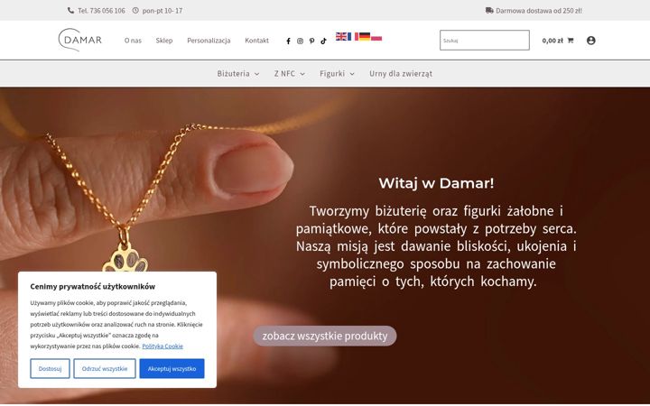 Screenshot of damar-bizuteria.pl