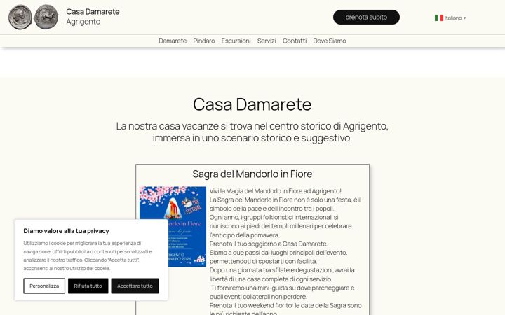 Screenshot of damarete.it
