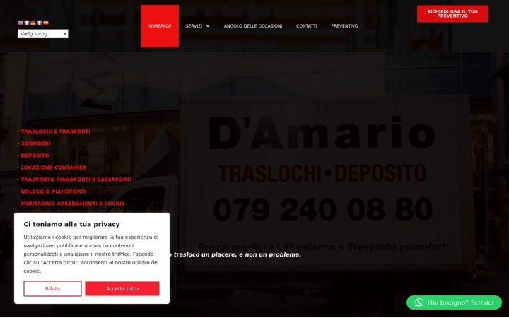 Screenshot of damariotraslochi.ch