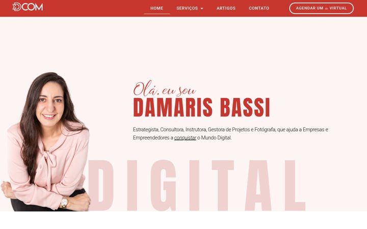 Screenshot of damarisbassi.com