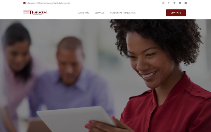 Екранна снимка на damascenocontabilidade.com.br