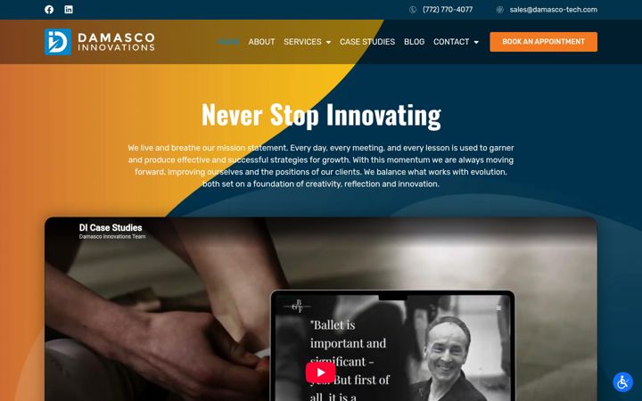 Screenshot of damascoinnovations.com