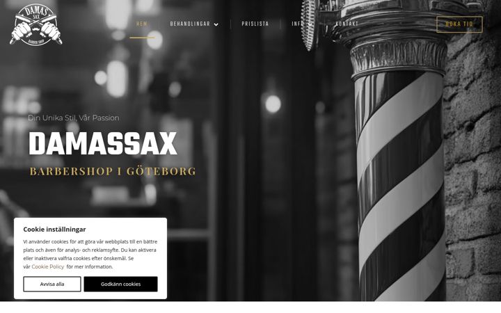 Screenshot of damassax.se