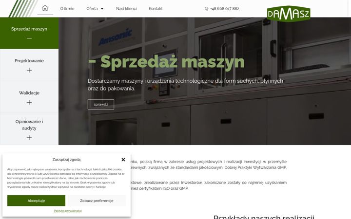 Screenshot του damasz.com.pl