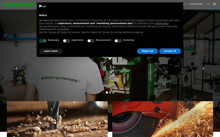 Screenshot of damatomacchine.com