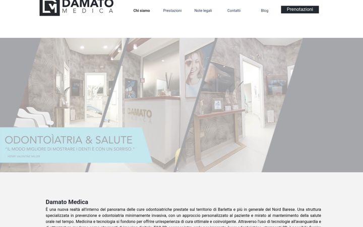 Screenshot of damatomedica.it
