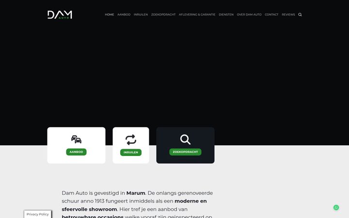 Skjermbilde av damauto.nl
