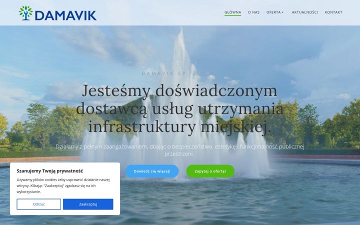 Screenshot of damavik.pl