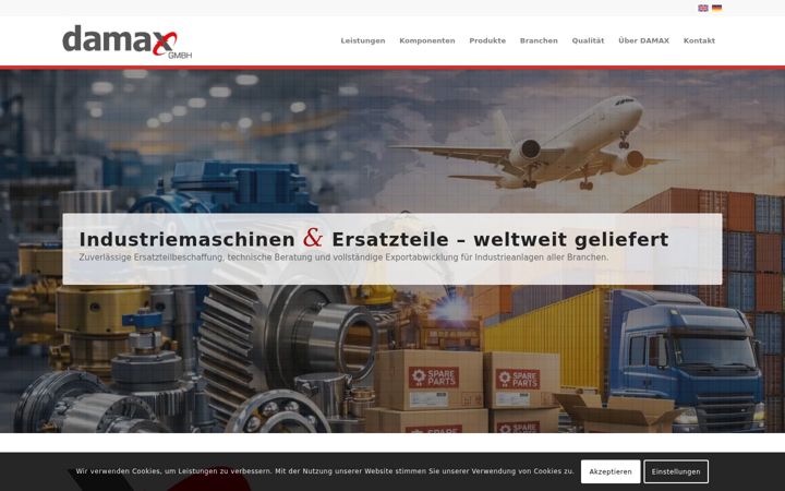 Screenshot of damax-gmbh.com