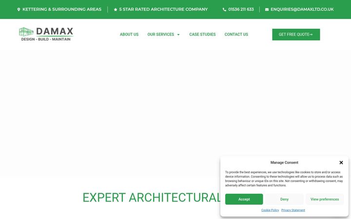 Posnetek zaslona damaxdesignsolutions.co.uk