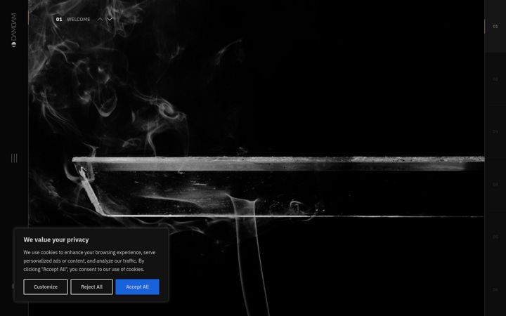Screenshot of dambamstudio.com