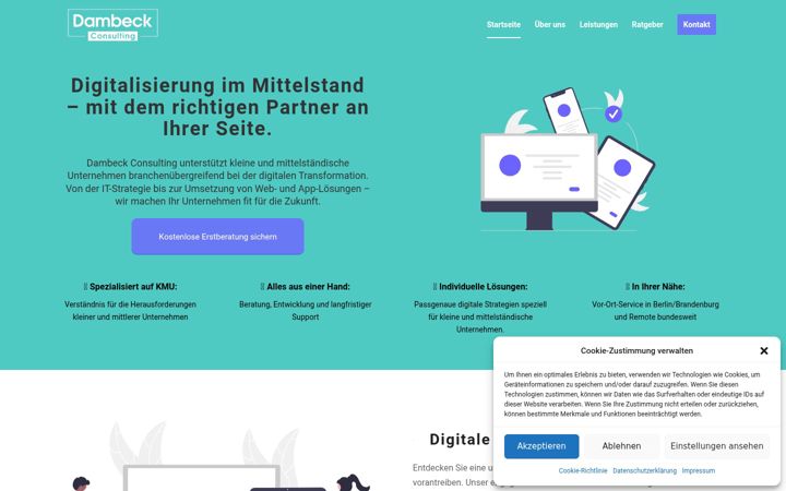 Screenshot of dambeck-consulting.de