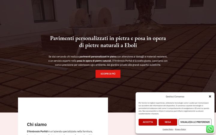 Screenshot of dambrosioporfidi.it