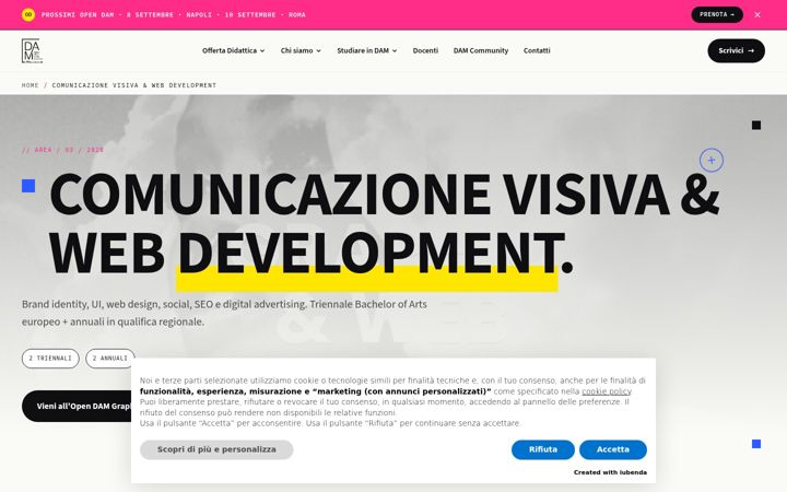 Screenshot von damcommunication.it