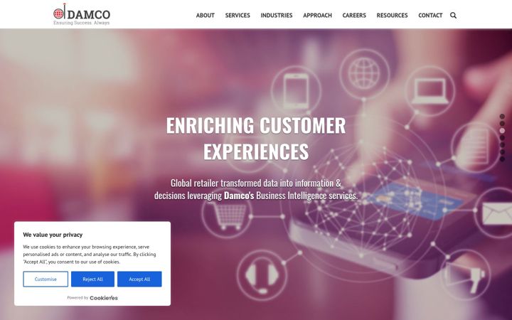 Screenshot of damcosoft.com