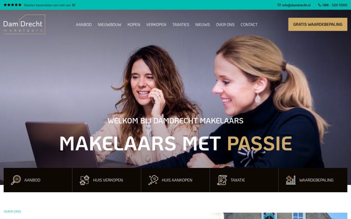 Skjermbilde av damdrecht.nl