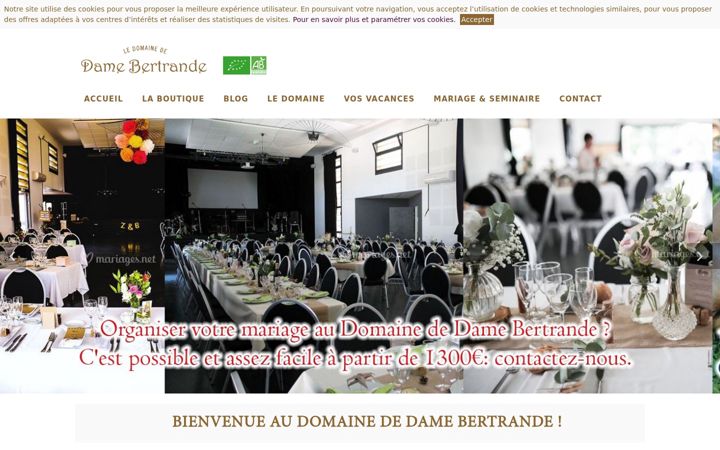 Screenshot of dame-bertrande.com