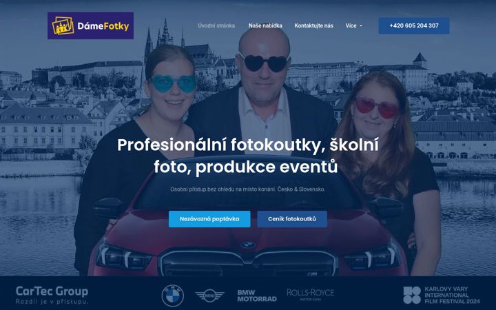 Screenshot van damefotky.cz