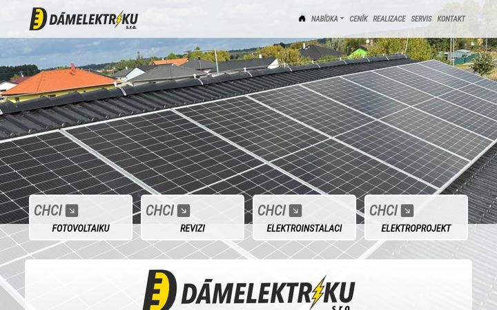 Screenshot van damelektriku.cz